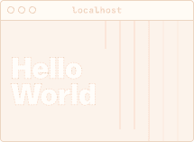 Hello World overlay graphic